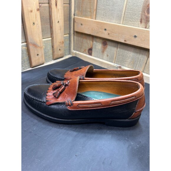Sebago Mens Tassel Loafers 12D Leather Brown Black Slip-On Dress Shoes USA Made main image 8